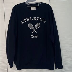 Navy oversized crewneck